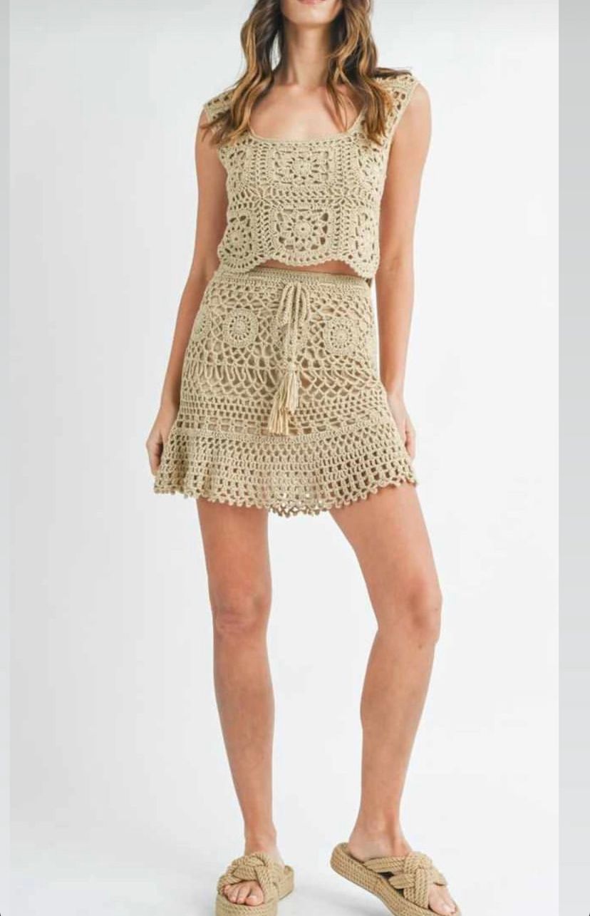 Beige Fabric Set